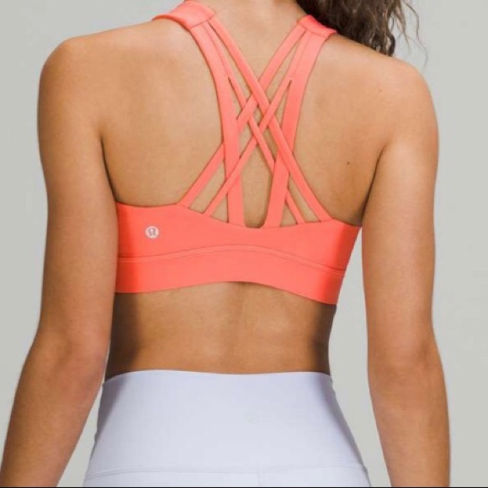 Lululemon free to be elevated bra raspberry cream 10